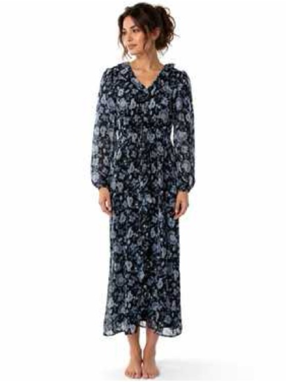 🆕 Joie Black and Navy Floral Maxi Dress